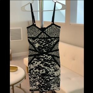 Bebe Reptile Jacquard Bandage Dress New w/ Tags